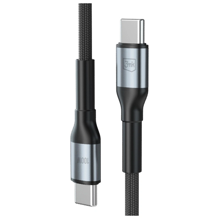 Kabel 3MK Hyper Cable N-SERIES USB-C for USB-C 2m 20V/5A 100W Black