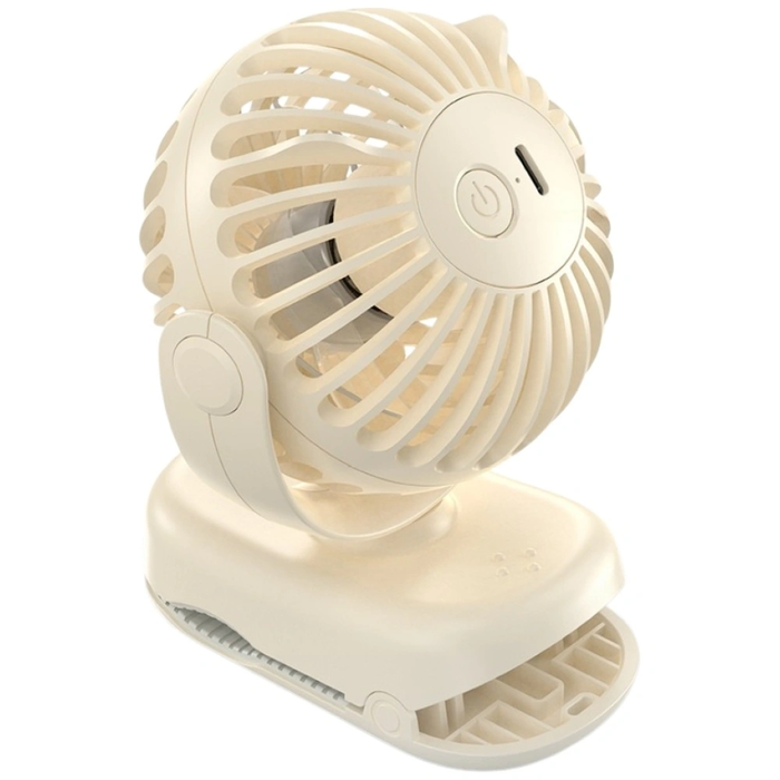 Mini Desk fan AWEI F45 with Clip 1200mAh White
