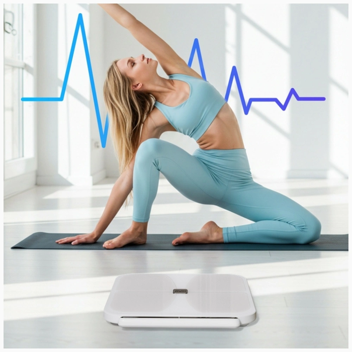 AWEI SS1 Multifunctional Bluetooth 5.0 Body Scale, 500mAh, White