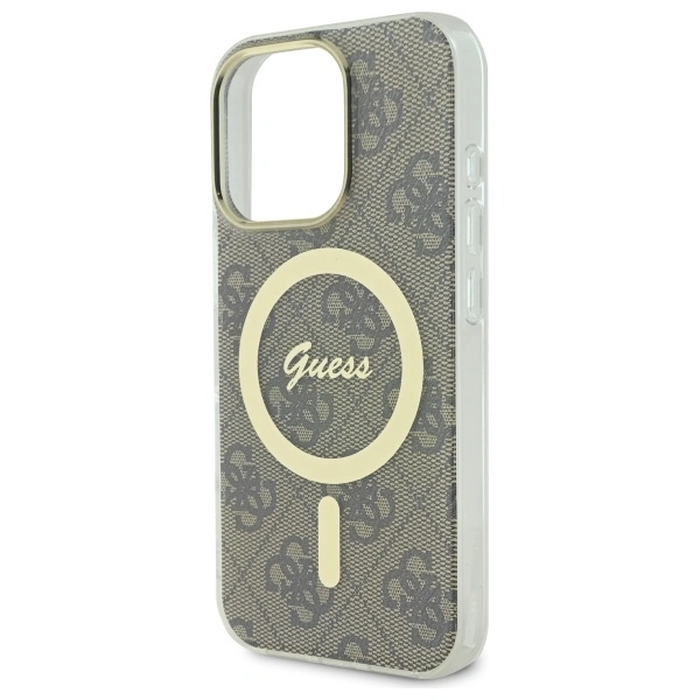 Guess Apple iPhone 16 Pro hardcase IML 4G MagSafe brown