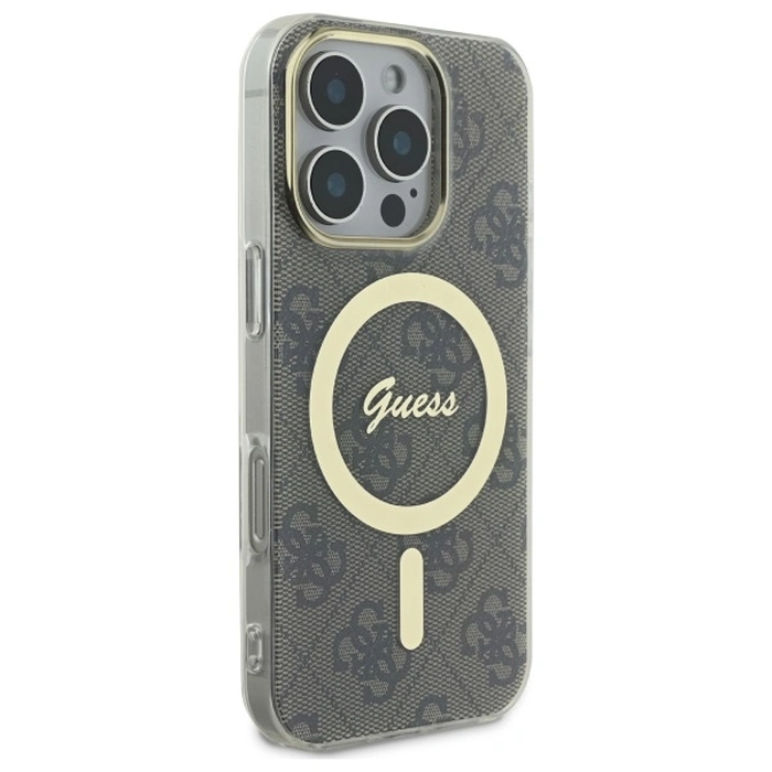 Guess Apple iPhone 16 Pro Max hardcase IML 4G MagSafe brown