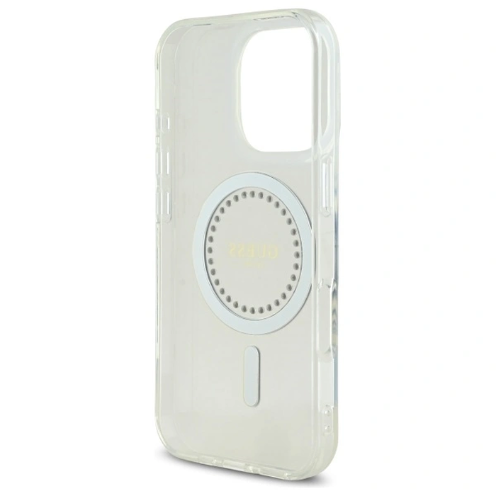 Guess Apple iPhone 16 Pro Max hardcase IML Rhinestones MagSafe white