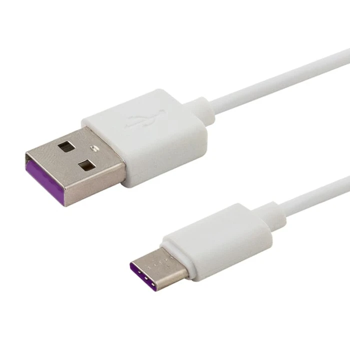 Καλώδιo USB Savio type C 5A, 1m CL-126 White