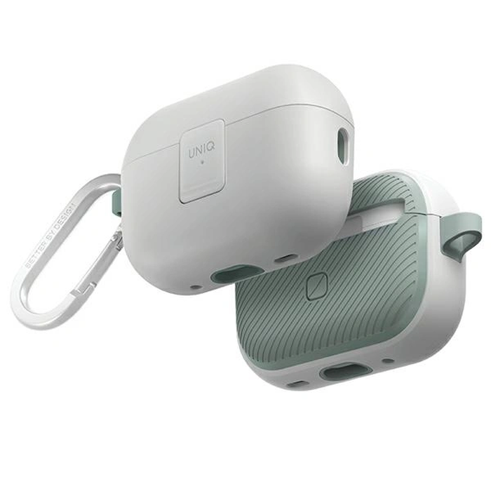 UNIQ Clyde Lock Case Apple AirPods Pro 2 dove white-soft mint