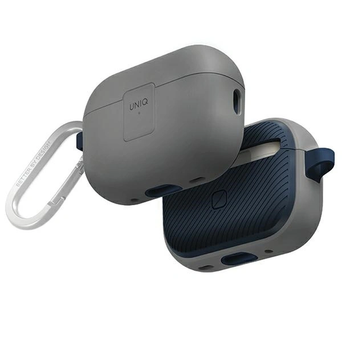 UNIQ Clyde Lock Case Apple AirPods Pro 2 chalk grey-marine blue