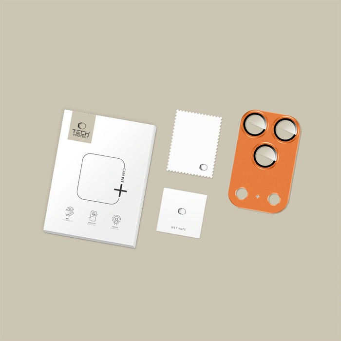 Tech-Protect Camfull Fit+ Apple iPhone 17 Pro Max Cosmic Orange
