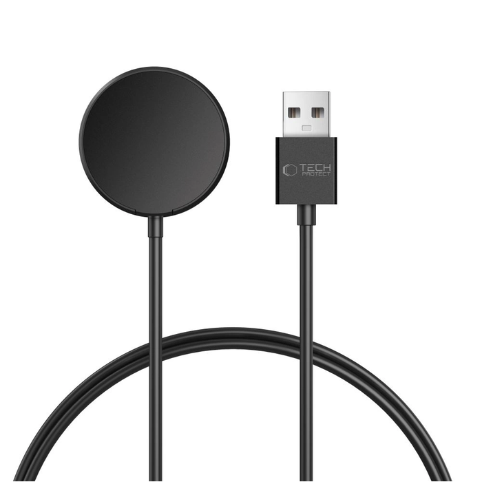 Tech-Protect MC03 Ultraboost Magnetic Charging USB-A Cable 100cm Samsung Galaxy Watch Black