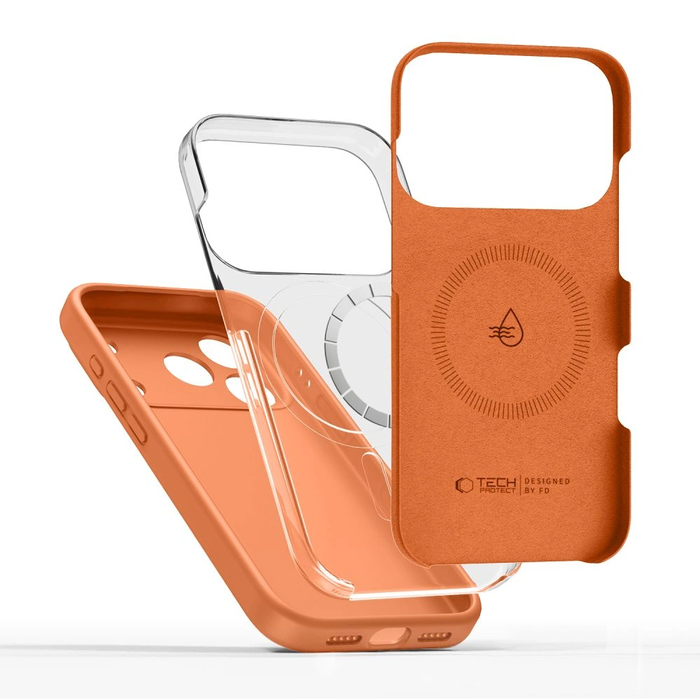 Tech-Protect Silicone MagSafe Apple iPhone 17 Pro Max Cosmic Orange