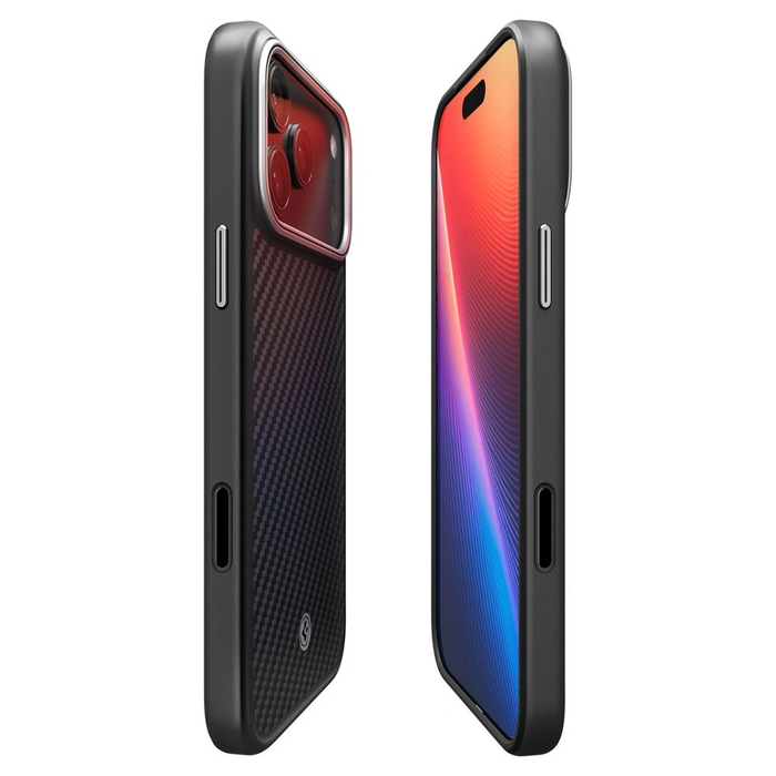 Spigen Enzo Aramid T Mag MagSafe Apple iPhone 17 Pro / 18 Pro Black/silver
