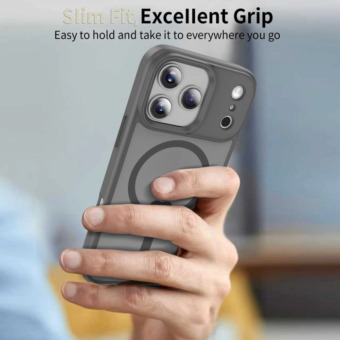 Tech-Protect Magmat MagSafe Apple iPhone 17 Pro Matte Crayon Grey