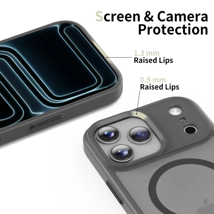 Tech-Protect Magmat MagSafe Apple iPhone 17 Pro Max Matte Crayon Grey