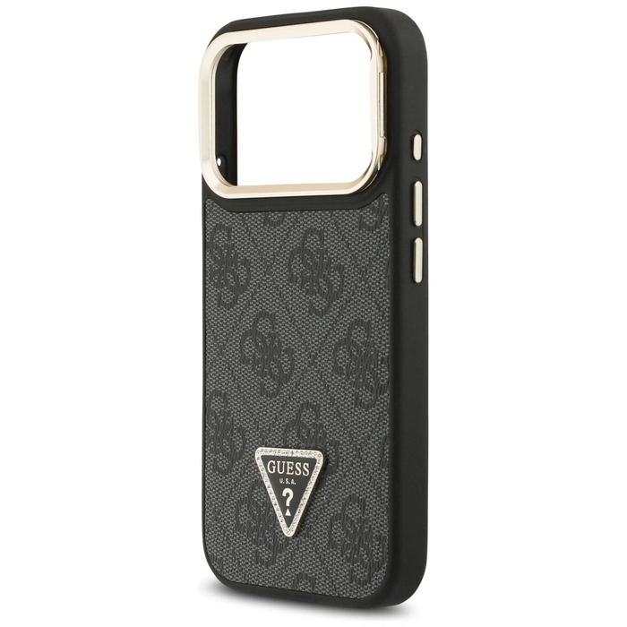 Guess 4G PU Triangle Logo & Stand Camera MagSafe Apple iPhone 17 Pro black