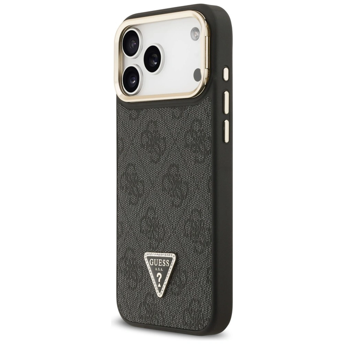 Guess 4G PU Triangle Logo & Stand Camera MagSafe Apple iPhone 17 Pro Max black
