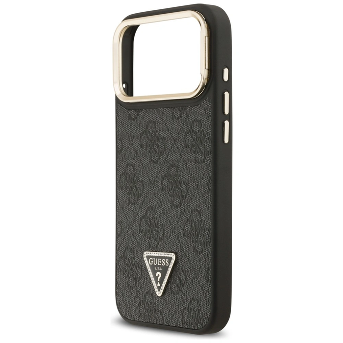 Guess 4G PU Triangle Logo & Stand Camera MagSafe Apple iPhone 17 Pro Max black