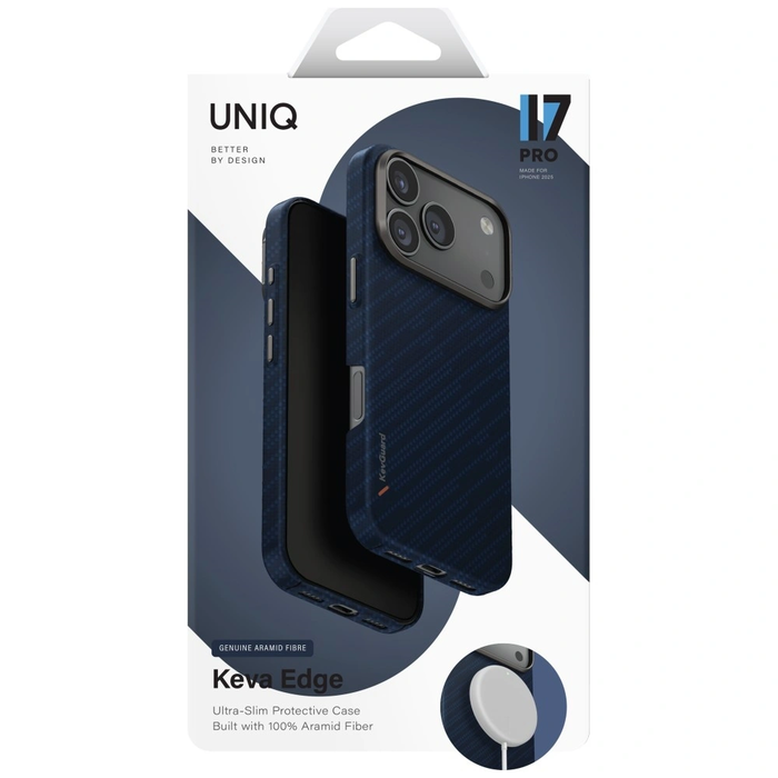 UNIQ Keva EDGE Apple iPhone 17 Pro Magclick Charging blue