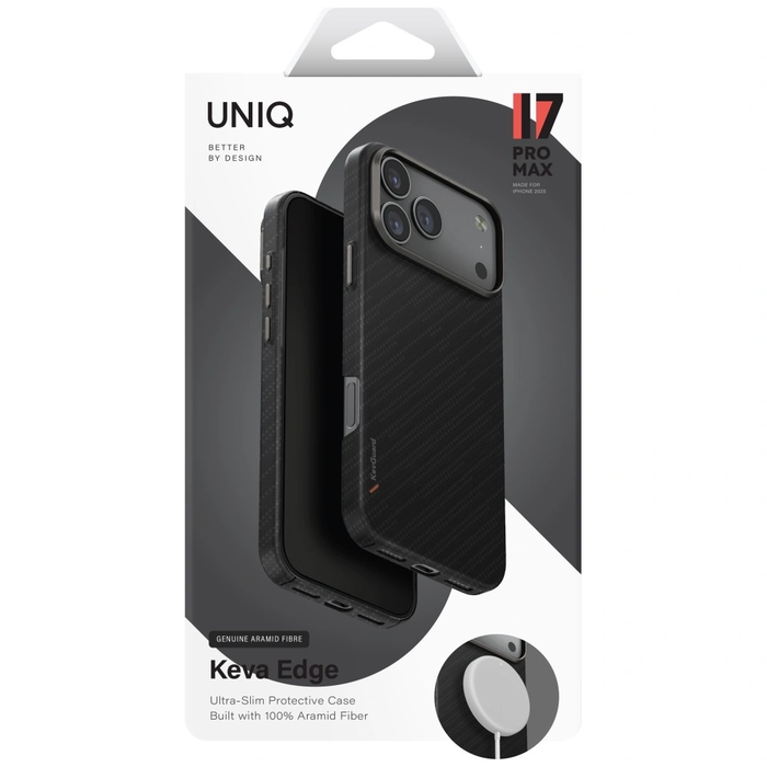UNIQ Keva EDGE Apple iPhone 17 Pro Max Magclick Charging black