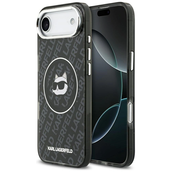 Karl Lagerfeld IML Choupette Head Logo MagSafe Apple iPhone Air black