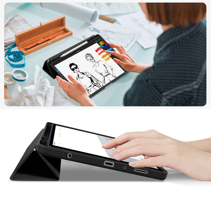 Tech-Protect Smartcase Pen Hybrid Samsung Galaxy Tab A9+ Plus / A11+ Plus 11.0 X210 / X215 / X216 / X230 / X235 / X236 Black
