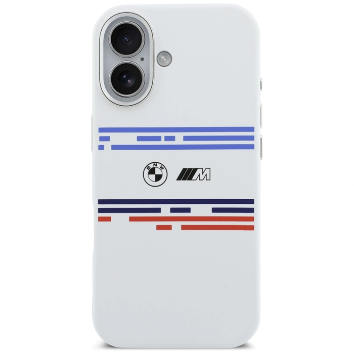 BMW M Silicon Horizontal Line MagSafe Apple iPhone 17 white