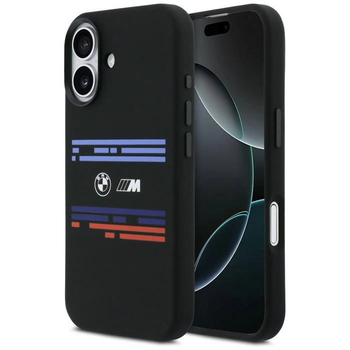 BMW M Silicon Horizontal Line MagSafe Apple iPhone 17 black