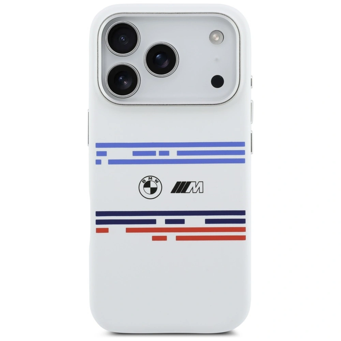 BMW M Silicon Horizontal Line MagSafe Apple iPhone 17 Pro white