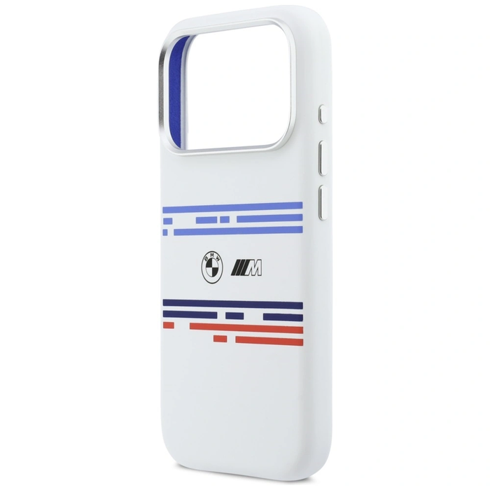 BMW M Silicon Horizontal Line MagSafe Apple iPhone 17 Pro white