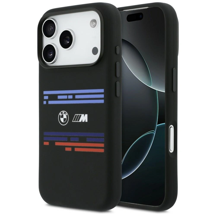 BMW M Silicon Horizontal Line MagSafe Apple iPhone 17 Pro black