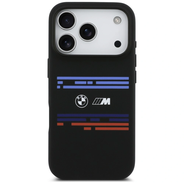 BMW M Silicon Horizontal Line MagSafe Apple iPhone 17 Pro black