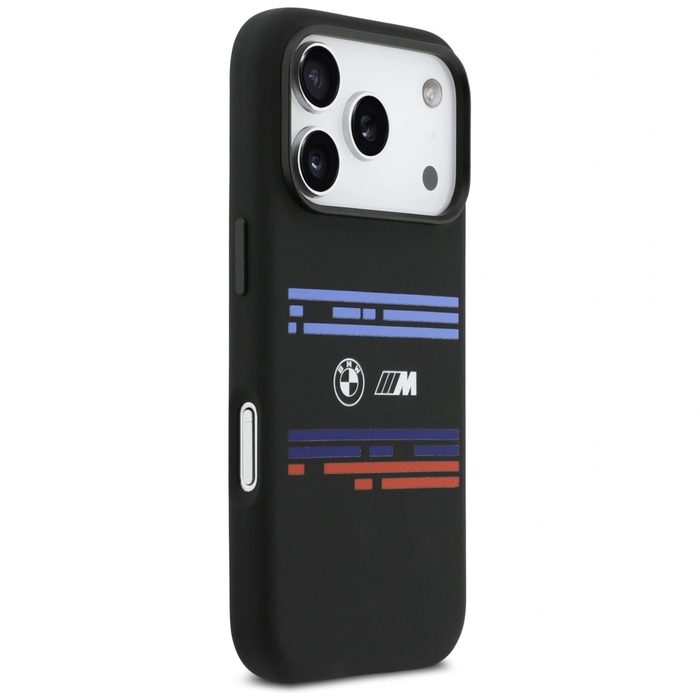 BMW M Silicon Horizontal Line MagSafe Apple iPhone 17 Pro black