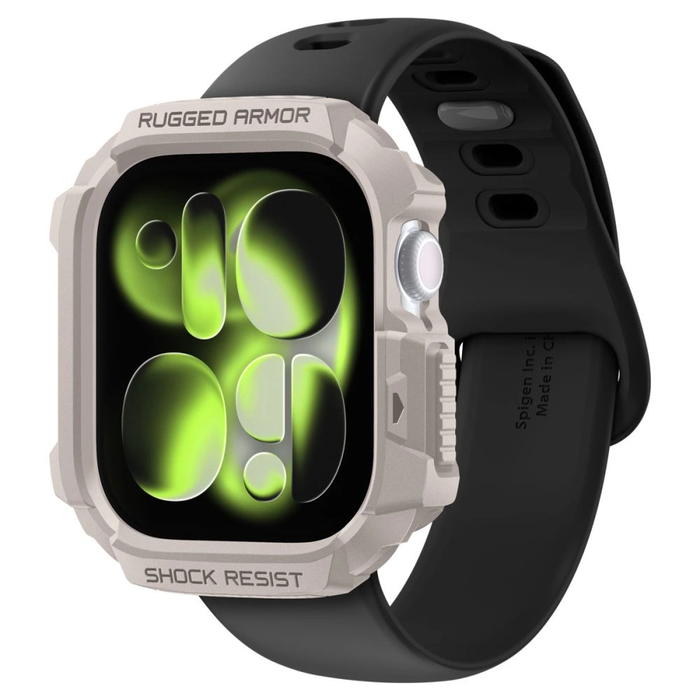 Spigen Rugged Armor V2 Apple Watch 10 / 11 42mm Dune Beige