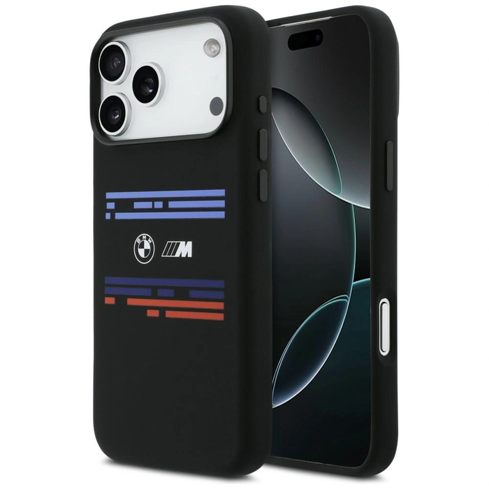 BMW M Silicon Horizontal Line MagSafe Apple iPhone 17 Pro Max black
