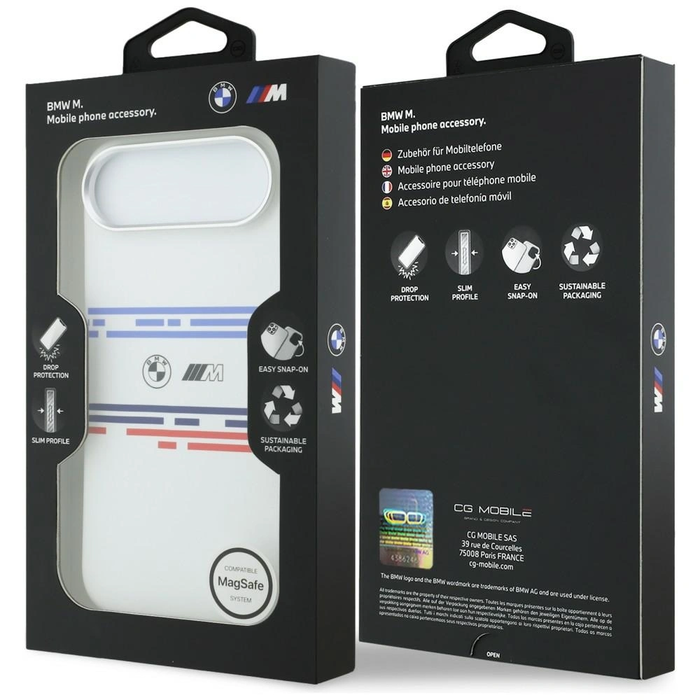 BMW M Silicon Horizontal Line MagSafe Apple iPhone Air white
