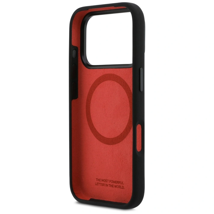 BMW M Silicon Tricolor Line MagSafe for Apple iPhone 17 Pro black