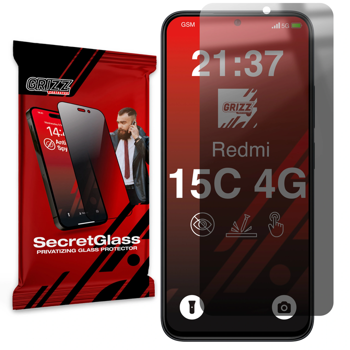 GrizzGlass Matte SecretGlass Xiaomi Redmi 15C 4G