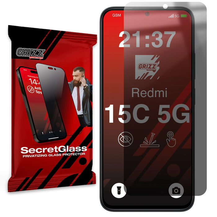 GrizzGlass Matte SecretGlass Xiaomi Redmi 15C 5G