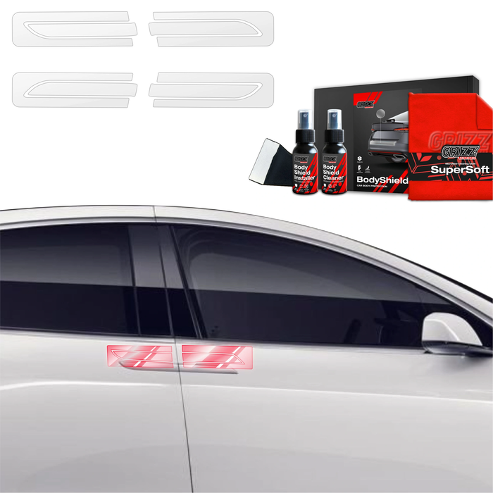 GrizzGlass BodyShield Protective Film For Door Handles Tesla Model X (2021-2025) [4in1]