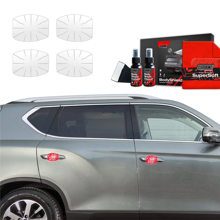 GrizzGlass BodyShield Protective Film For Door Handles SsangYong Rexton (2023-2025) [4in1]