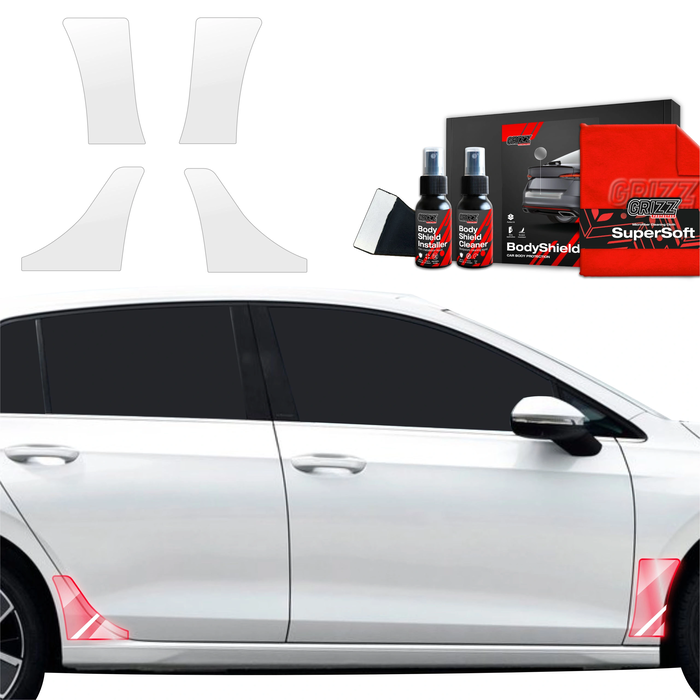 GrizzGlass BodyShield Wheel Arch Protection Film Volkswagen VW Golf 8 Hatchback (2024-2025) [4in1]