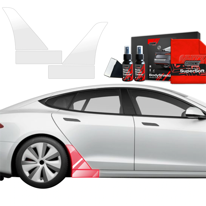 GrizzGlass BodyShield Wheel Arch Protection Film Tesla Model S (2023-2025) [4in1]