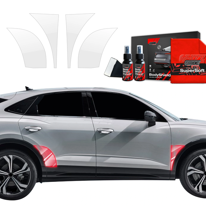 GrizzGlass BodyShield Wheel Arch Protection Film Audi Q3 Sportback (2018-2025) [4in1]