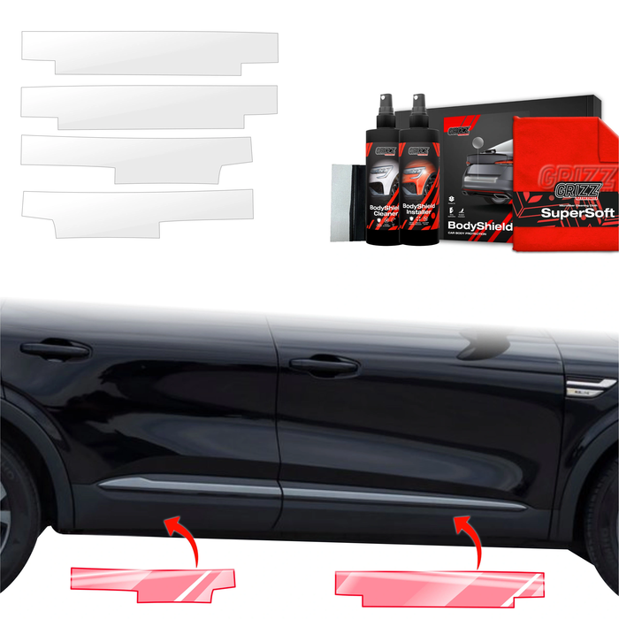 GrizzGlass BodyShield Door Sill Protection Film Renault Arkana (2022-2025) [4in1]