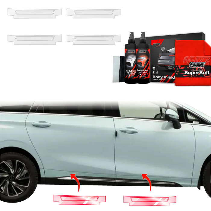 GrizzGlass BodyShield Door Sill Protection Film Forthing U-tour (2024-2025) [4in1]