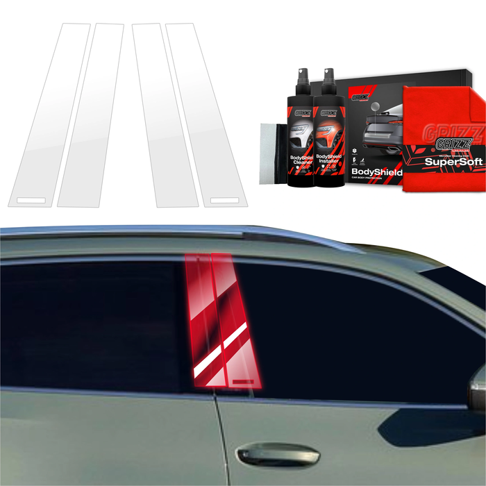 GrizzGlass BodyShield Car Pillar Protective Film Volkswagen VW Tiguan 3 (2024-2025) [4in1]