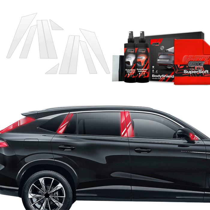 GrizzGlass BodyShield Car Pillar Protective Film MG HS (2024-2025) [10in1]