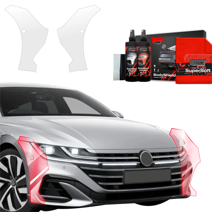 GrizzGlass BodyShield Protective Film For Bumpers Volkswagen VW Arteon (2024-2025) [2in1] 