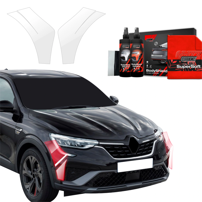 GrizzGlass BodyShield Protective Film For Bumpers Renault Arkana (2022-2025) [2in1] 