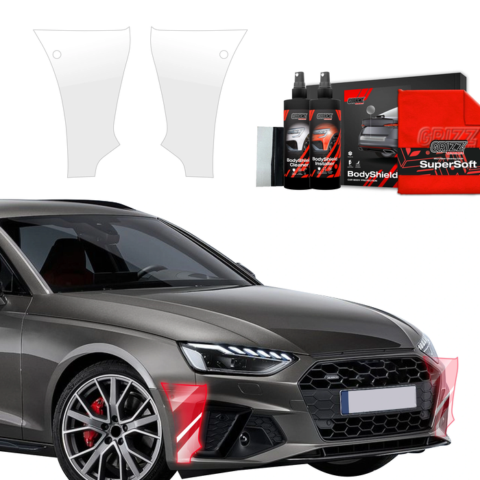 GrizzGlass BodyShield Protective Film For Bumpers Audi A4 Avant (2019-2024) [2in1] 
