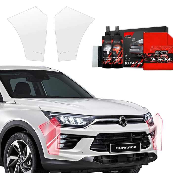 GrizzGlass BodyShield Protective Film For Bumpers SsangYong Korando (2023-2025) [2in1] 