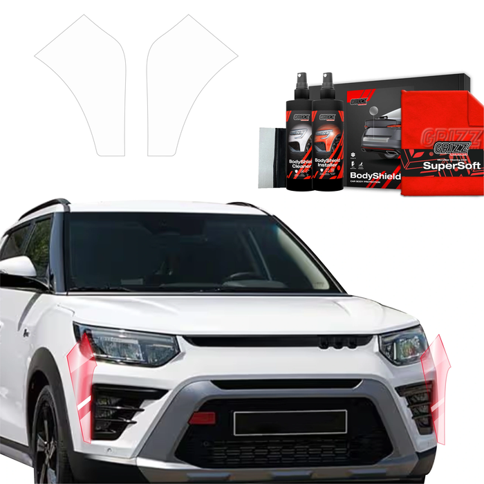 GrizzGlass BodyShield Protective Film For Bumpers SsangYong Tivoli (2023-2025) [2in1] 