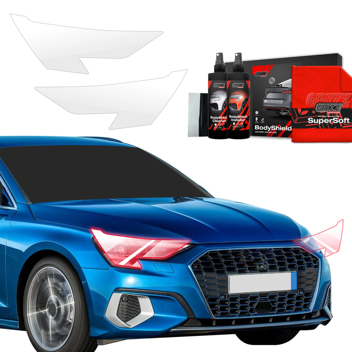 GrizzGlass BodyShield Lamp Protection Film Audi A3 8Y Sportback (2020-2023) [2in1] 